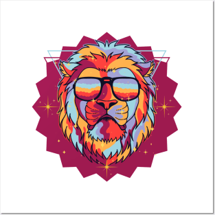 Lion Head Art Posters and Art